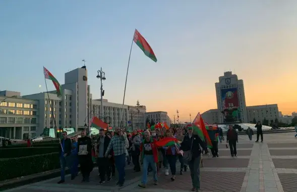 Участники провластного митинга в Минске / Из архива Еврорадио​