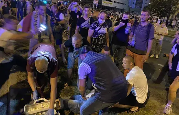 Уличные акции 9 августа в Минске. Видно, кто пострадал / Еврорадио