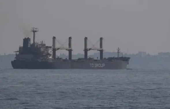 Сухагруз TQ Samsun пад турэцкім сцягам выйшаў учора з Адэскага марскога порта / Reuters
