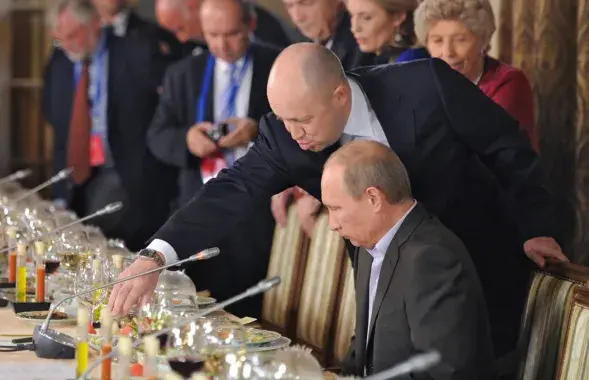 Яўген Прыгожын і Уладзімір Пуцін