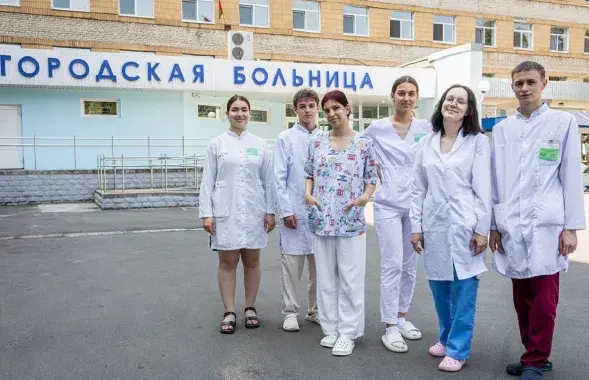 Медпрацаўнікі ў Мазыры