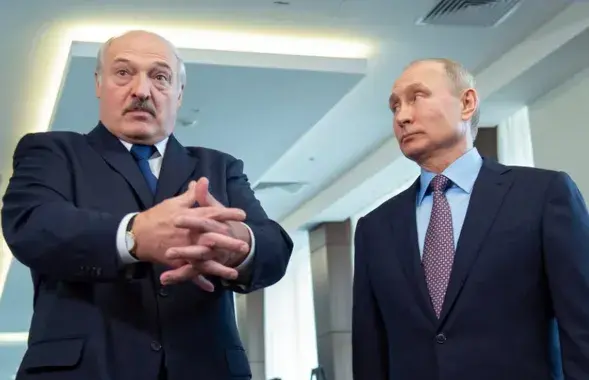 Аляксандр Лукашэнка і Уладзімір Пуцін