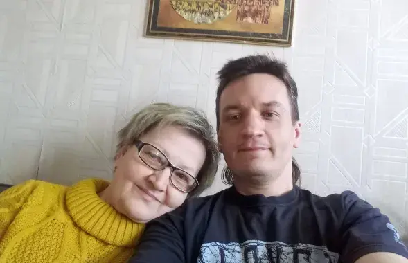 Ілля Міронаў з маці Валянцінай Міронавай