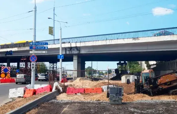 Пуцеправод у раёне вуліц Чкалава і Маскоўская
