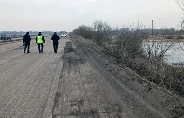 Так выглядае траса пасля "працяглага капітальнага рамонту"
