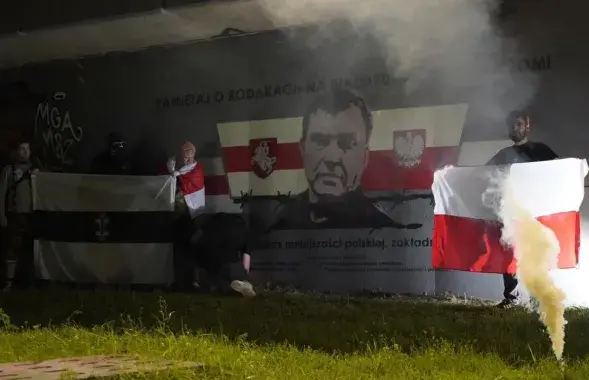 У мінулым верасні ў Варшаве ўжо з'явіўся мурал, прысвечаны Анджэю Пачобуту
