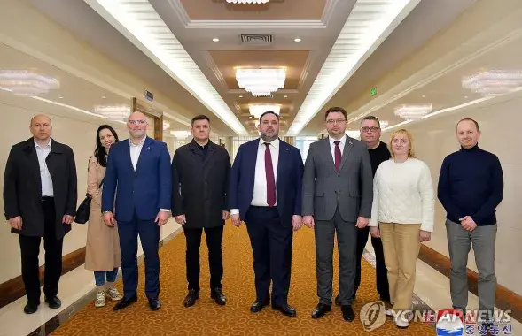 Беларуская дэлегацыя ў Пхеньяне
