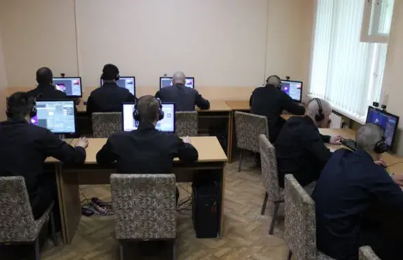 Заняткі ў шклоўскай калоніі
