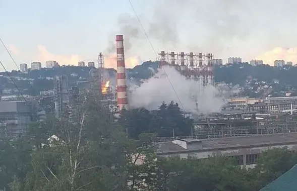 Пажар на НПЗ у Туапсэ
