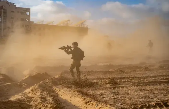 Ізраільскія вайскоўцы на поўдні сектара Газа
