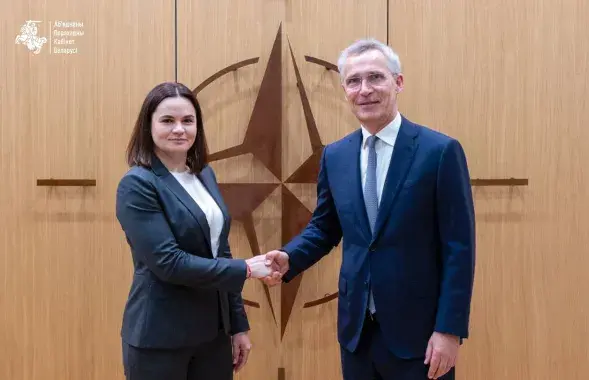 Святлана Ціханоўская правяла сустрэчу з кіраўнцітвам NATO
