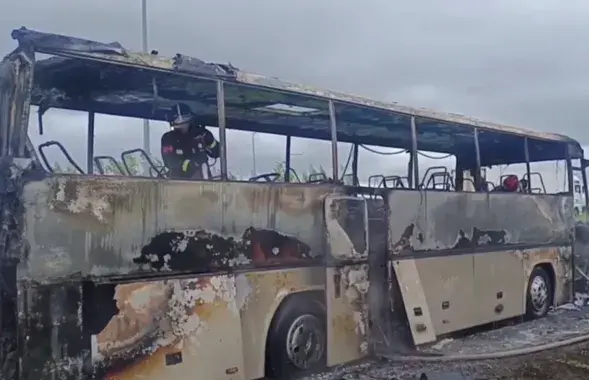 Аўтобус, на якім ехалі дзеці
