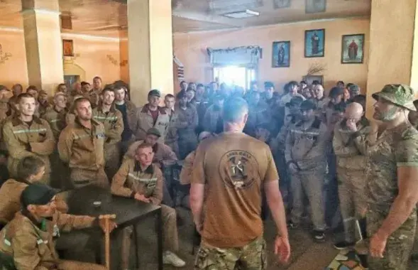 Перад новымі рэкрутамі УСУ прамаўляюць франтавікі
