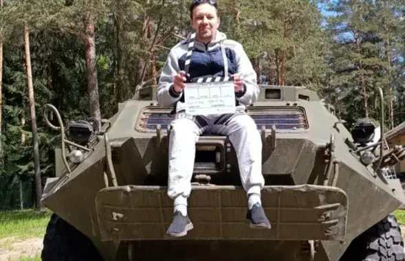 На съемочной площадке&nbsp;фильма "Своих не бросаем"&nbsp;

