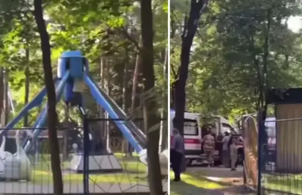 Здарэнне ў Парку Чалюскінцаў
