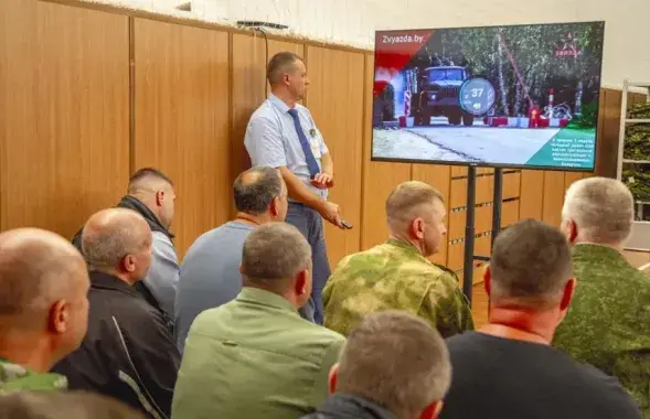Сбор военнообязанных войск теробороны в Витебской области
