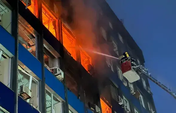 У Запарожжы пасля расійскага ўдару
