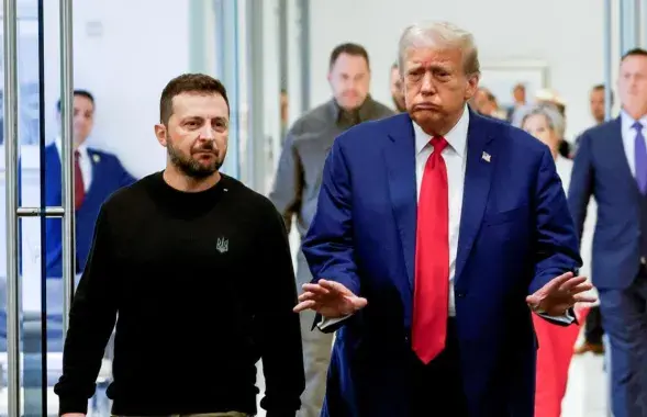 Уладзімір Зяленскі і Дональд Трамп
