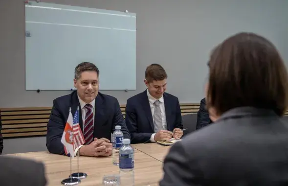 Падчас сустрэчы ў Вільні
