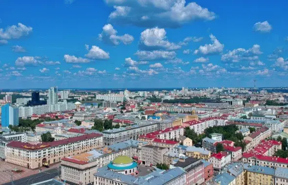 Минск с высоты птичьего полета