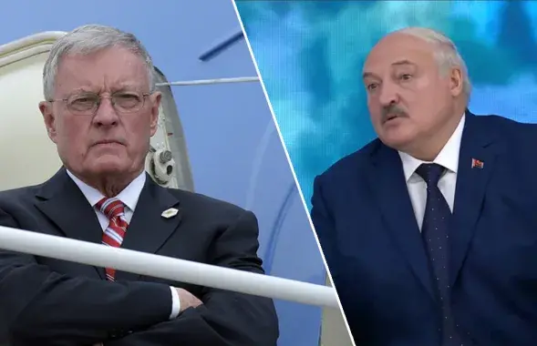 Кит Келлог и Александр Лукашенко (справа)

