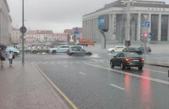 Дождж у Мінску 23 ліпеня
