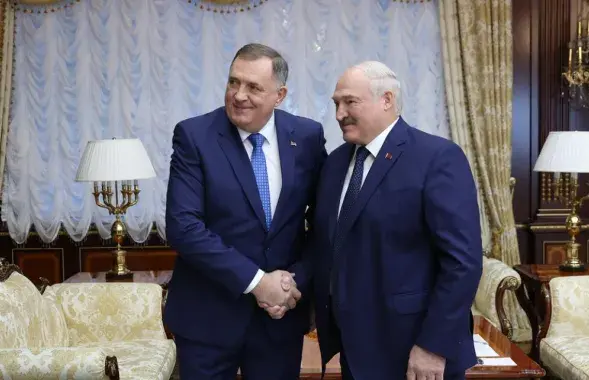 Міларад Додзік і Аляксандр Лукашэнка

