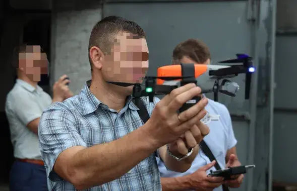 Запуск дрона, ілюстрацыйнае фота
