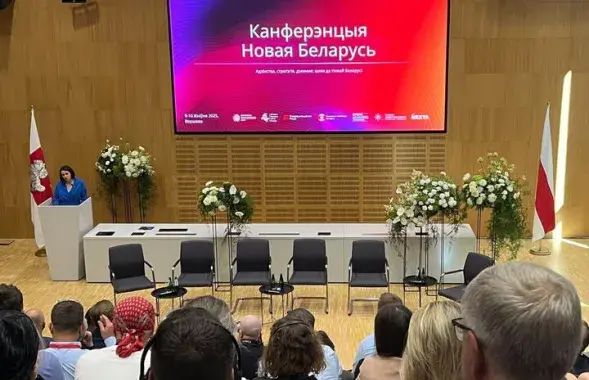Падчас канферэнцыі "Новая Беларусь"
