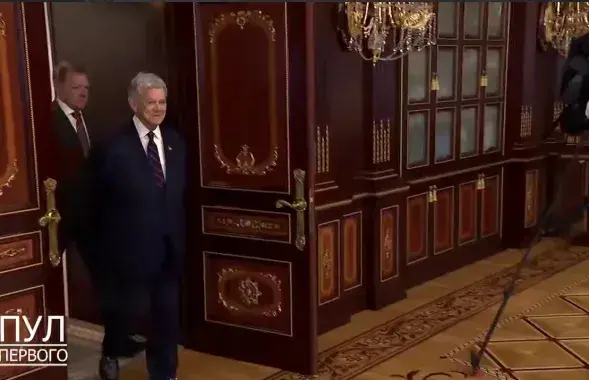 Джон Коўл на сустрэчы з Лукашэнкам

