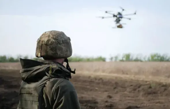 Польскія вайскоўцы заўважылі дроны, ілюстрацыйнае фота
