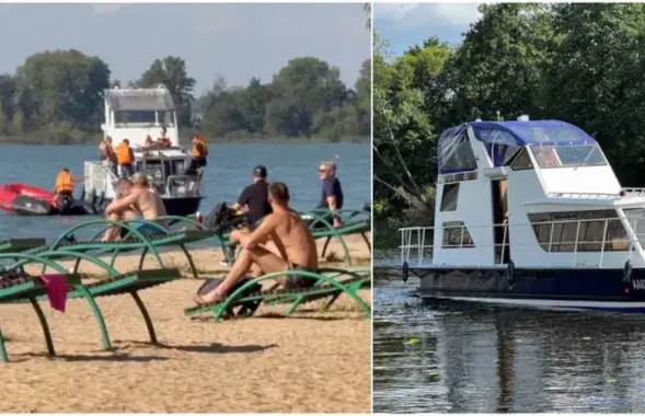 Яхта на Мінскім моры
