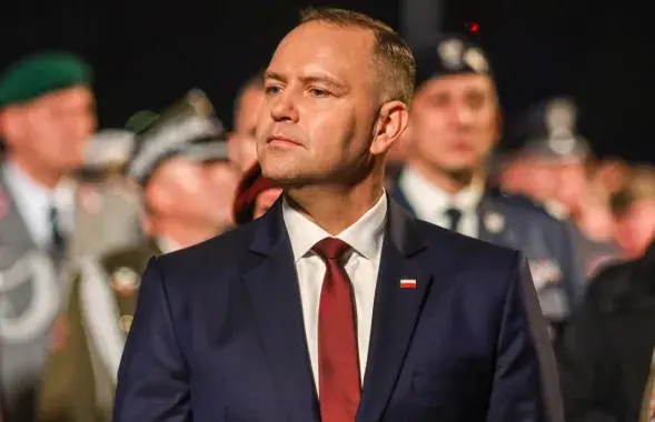 Караль Наўроцкі на Вестэрплатэ
