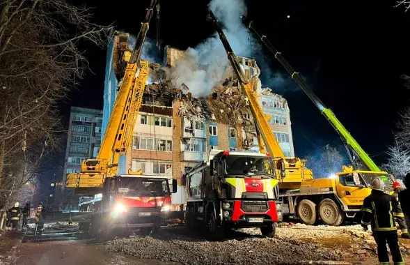 Разрушенный дом в Тернополе
