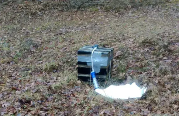 Аэрастат з кантрабанднымі цыгарэтамі
