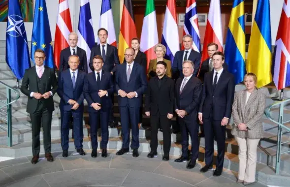 Владимир Зеленский, лидеры стран ЕС и представители США
