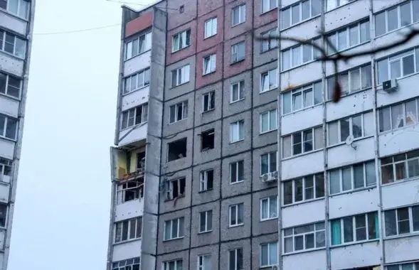 Дом у Гомелі, дзе адбыўся выбух газу
