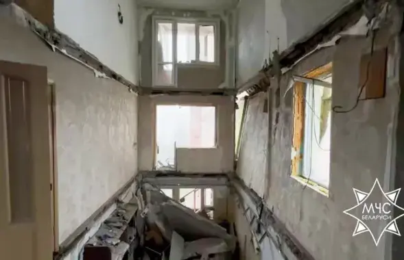 Выбух у гомельскім шматпавярховіку
