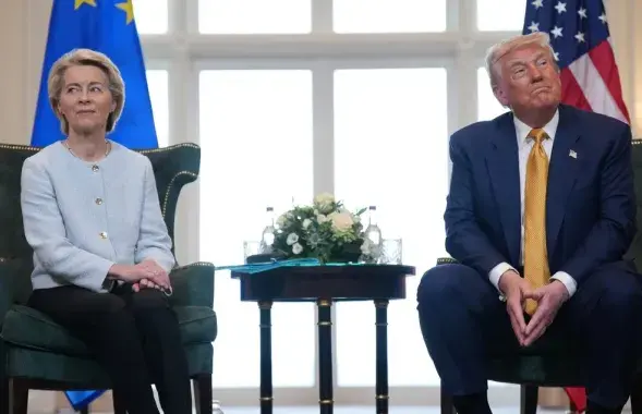 Урсула фон дэр Ляйен і Дональд Трамп
