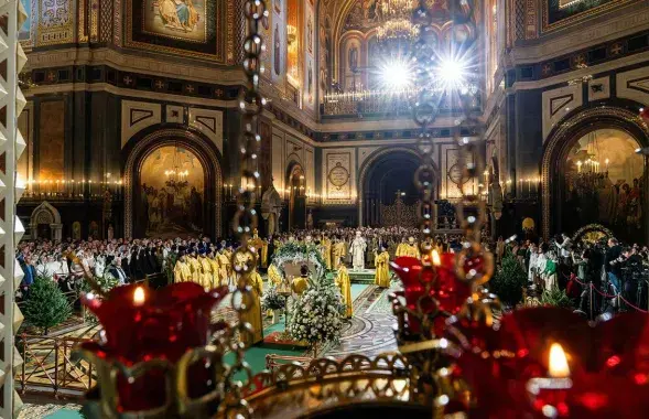 Набажэнства ў адным з расійскіх храмаў
