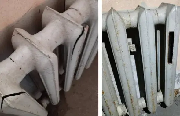 В доме в Сухарево лопнули батареи в подъезде
