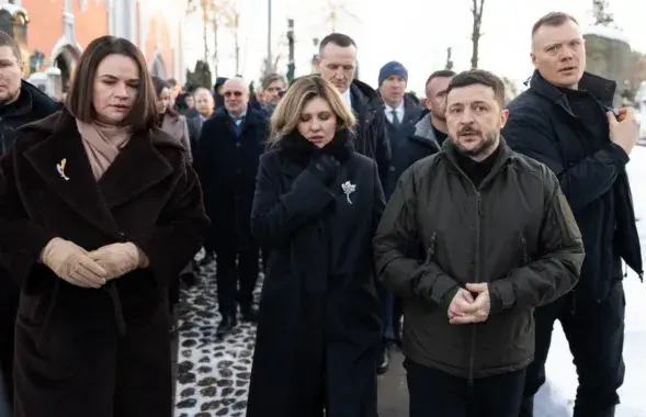 Святлана Ціханоўская сям'я Зяленскіх у Вільні
