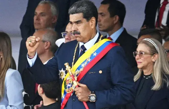 Мадуро с женой
