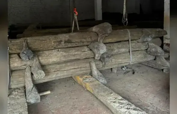 Часткі тысячагадовай сцяны старадаўняга Мінска
