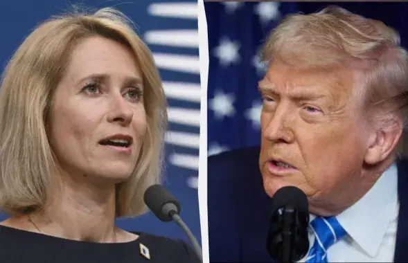 Кая Калас і Дональд Трамп
