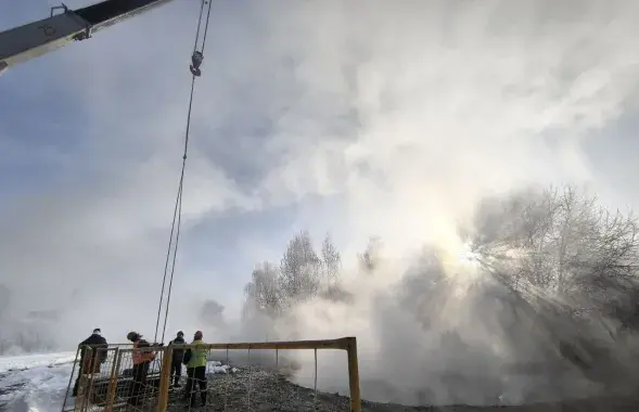 Рамонтныя работы на цепламагістралі
