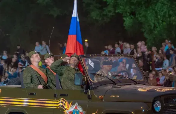 Российские военные на параде в Минске
