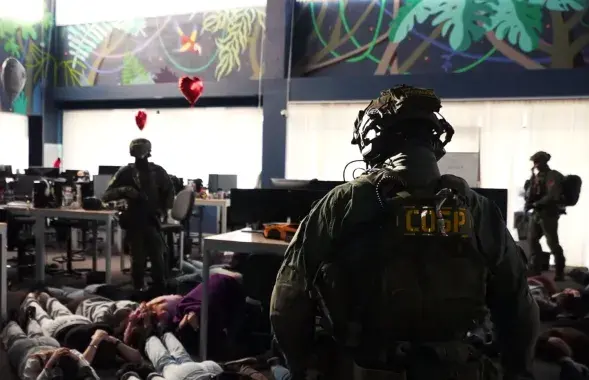 Затрыманні ў махлярскім кол-цэнтры
