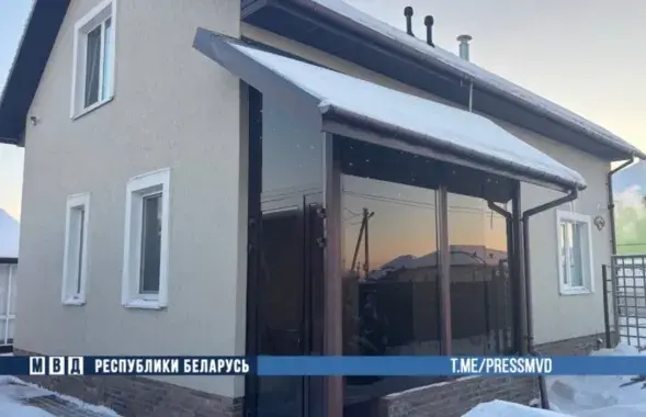 Дом аднаго з фігурантаў справы
