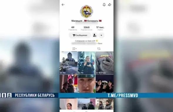 Так выглядаў фэйкавы акаўнт
